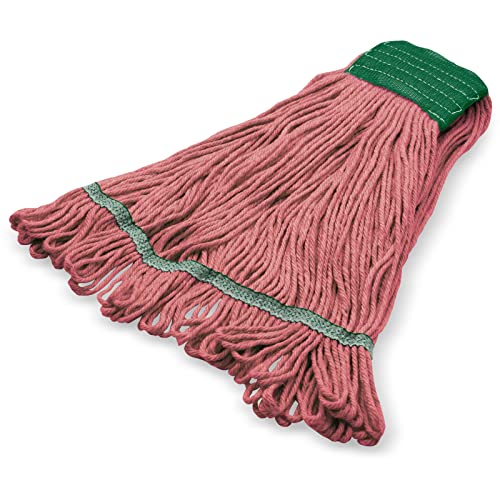 SPARTA Flo-Pac Cotton Mop Head Medium Green Band Looped End 5 Wide