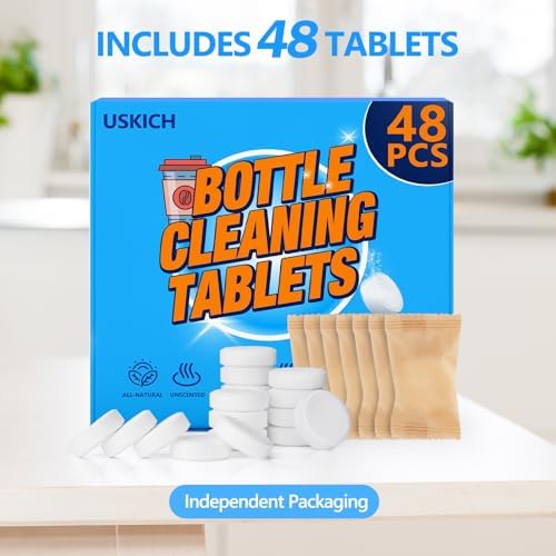 USKICH Water Bottle Cleaning Tablets 48 Pack