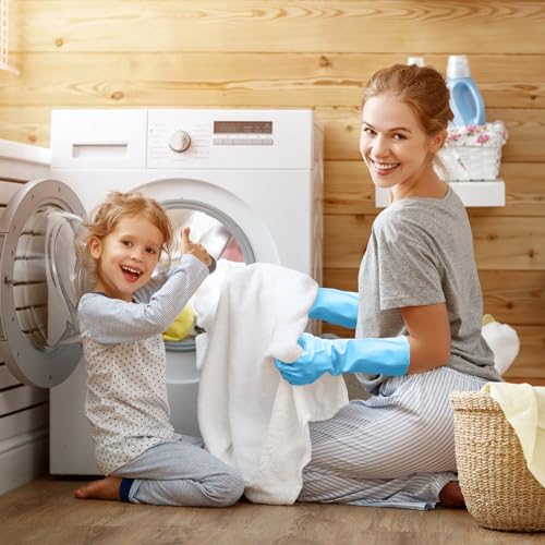 KAQ Reusable Rubber Gloves for Dishwashing and Cleaning
