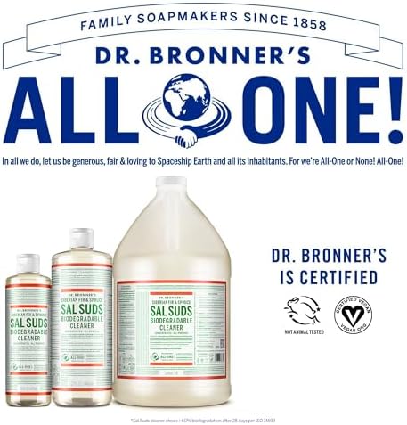 Dr Bronners Sal Suds Biodegradable Cleaner 32 oz