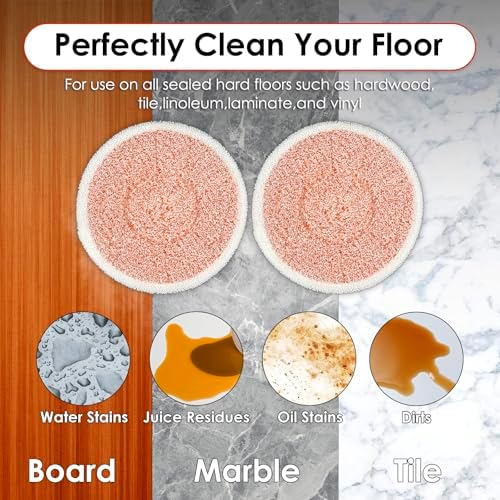 12 Pack Replacement Mop Pads for Bissell SpinWave 3897A 3712C 3712W