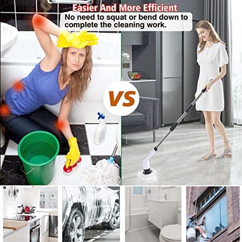 MGLSDeet Rechargeable Spin Scrubber with 7 Brush Heads 1