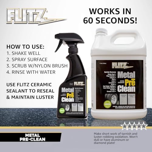 Flitz Metal Pre-Clean 1 Gallon USA-Made Stainless Steel Cleaner