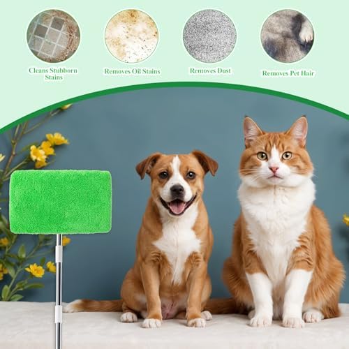 2 Pack Reusable Swiffer Mop Pads for Floor Cleaning 1