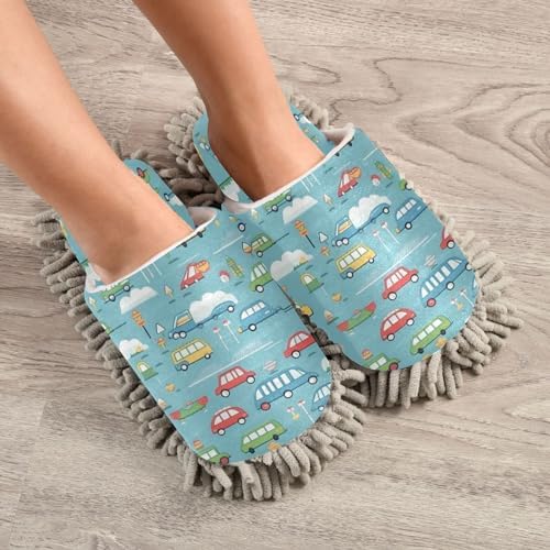Zhirexin Mop Slippers with Microfiber Mop Pad