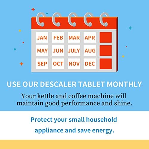 NATRUTH 20-Pack Limescale Remover Tablets for Kettle Coffee Machine