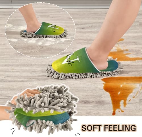 Custom Mop Slippers for Floor Cleaning with Soft Chenille Soles