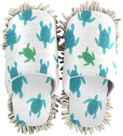 Burbuja Turtles Mop Slippers for Women Men