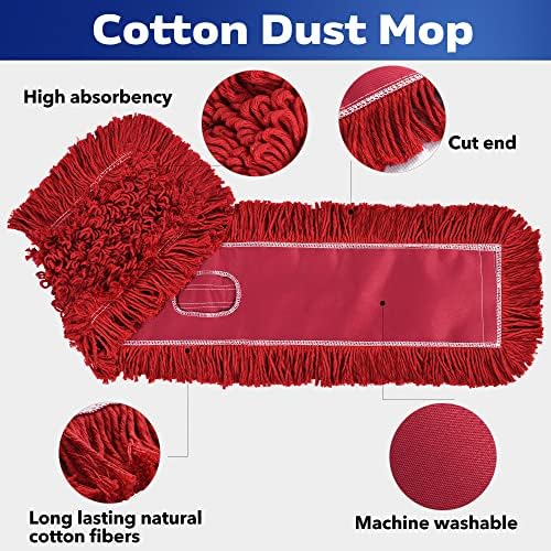 L Luke Supply Matthew Cleaning 36 Inch Cotton Mop Refill 6 Pack