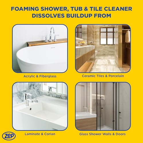 Zep Foaming Tub Tile Cleaner - 32 oz Case of 4 1
