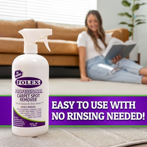 FOLEX 2 Pack Carpet Spot Cleaner Spray Pet Stain Remover 34OZ