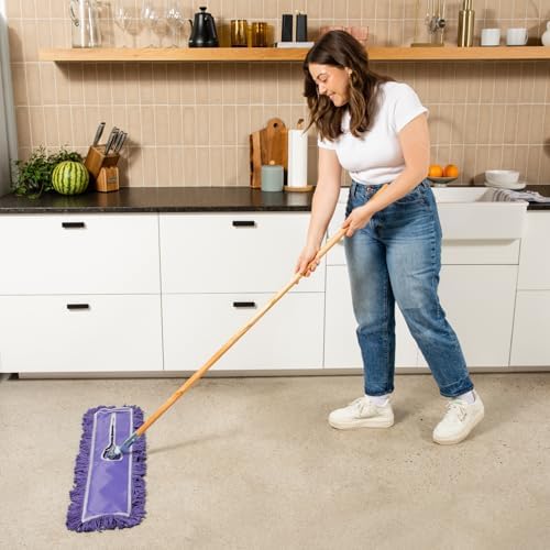 36 Inch Purple Dust Mop for Commercial Cleaning
