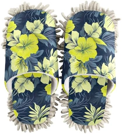 RunningBear Hibiscus Mop Slippers for Easy Cleaning