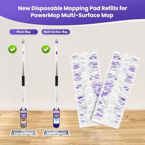 25 Pack Power Mop Pad Refills for Swiffer PowerMop