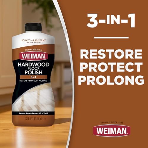 Weiman Wood Floor Polish and Restorer 32 Oz 3PC Bundle 1
