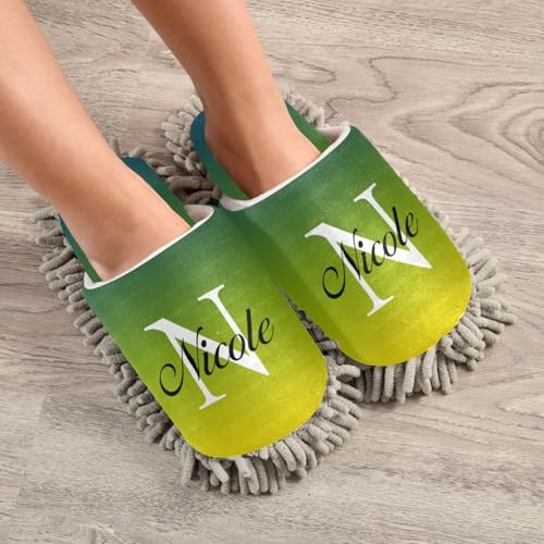 Custom Mop Slippers for Floor Cleaning with Soft Chenille Soles