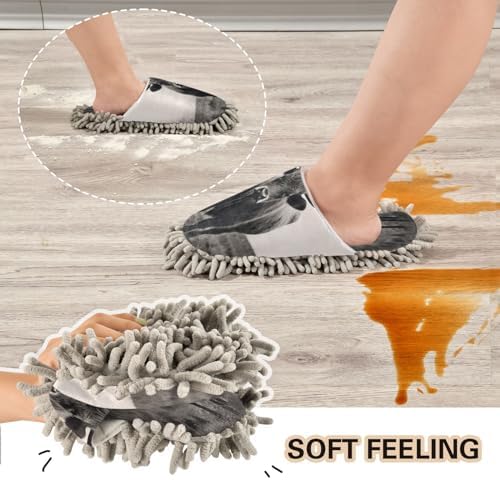 Zhirexin High Absorbency Cleaning Slippers