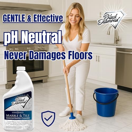 Black Diamond Marble Tile Floor Cleaner No-Rinse Concentrate 1 Quart