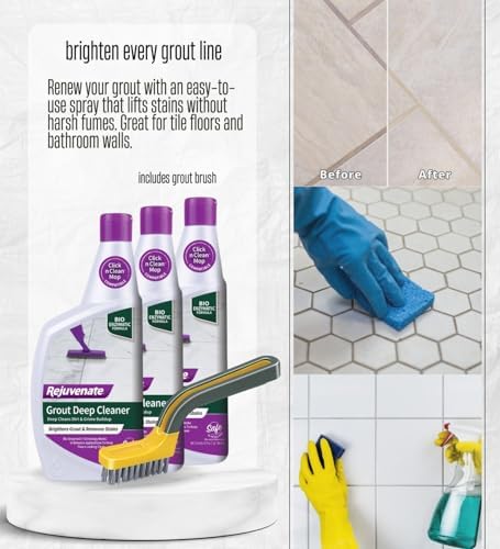 GROVE 3x Rejuvenate Grout Cleaner Bundle with Brush
