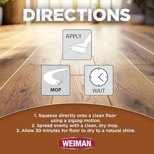 Weiman Wood Floor Polish and Restorer 32 Oz 3PC Bundle 1