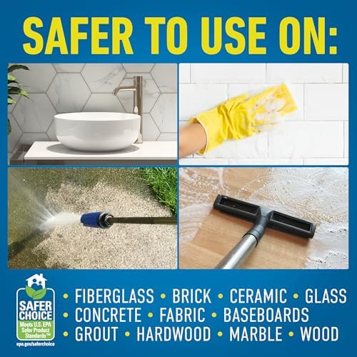 CLR Mold Mildew Stain Remover 32 Oz Spray Pack of 2 with Brush