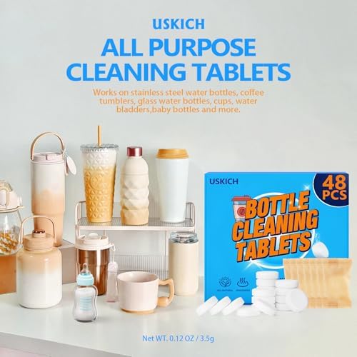 USKICH Water Bottle Cleaning Tablets 48 Pack