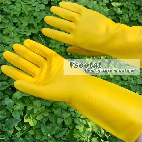 Vsootal 8 Pairs Reusable Thickened Cleaning Gloves