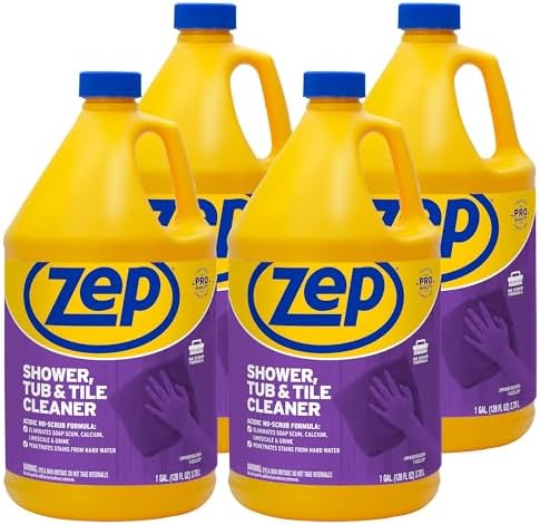 Zep Heavy Duty Shower Cleaner - 1 Gallon Case of 4
