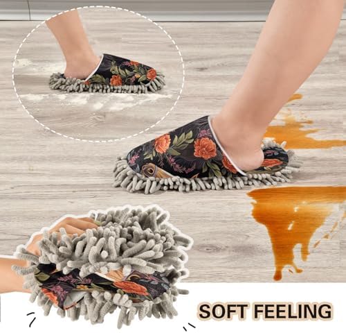Zhirexin Mopping Slippers with Microfiber Absorbent