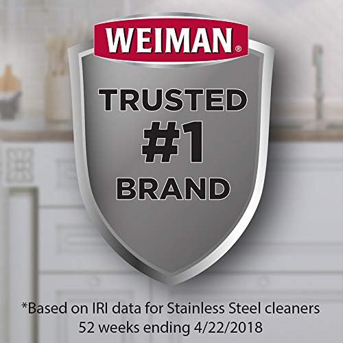 Weiman Stainless Steel Cleaner with Microfiber Cloth - 8 Ounce