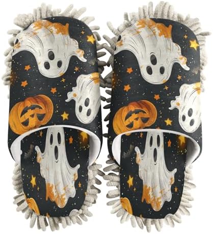 Zhirexin Mop Slippers - White Microfiber Absorbent Comfortable