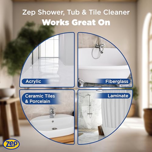 Zep Shower Tub and Tile Cleaner 1 Gallon Case of 2