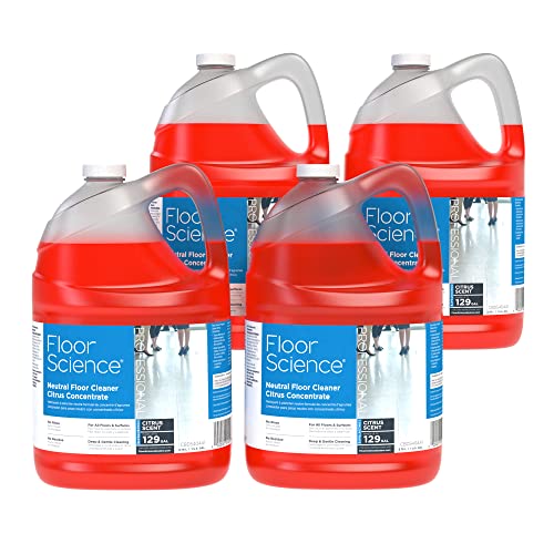 Diversey Floor Science Professional Neutral Floor Cleaner 1 Gallon 4 Pack
