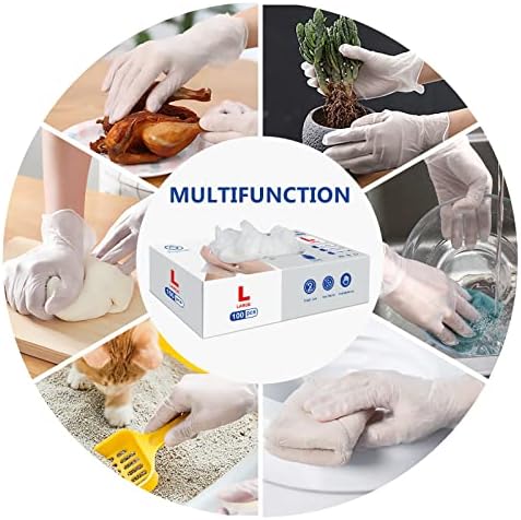 Squish Disposable Gloves 4 Mil Thick 100PCS2Pack Large