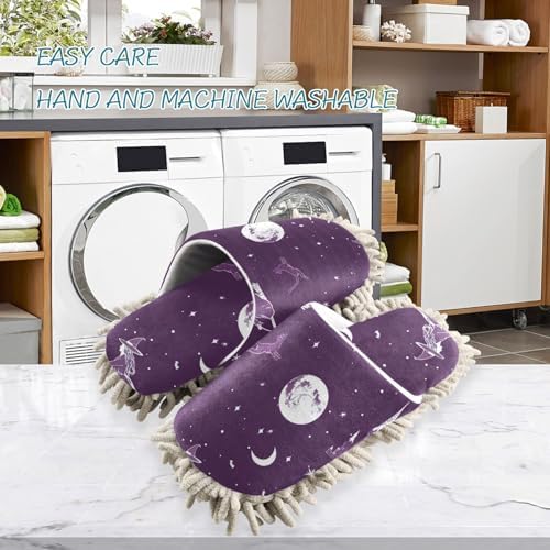 FLildon Microfiber Mop Slippers Halloween Witch Style Washable