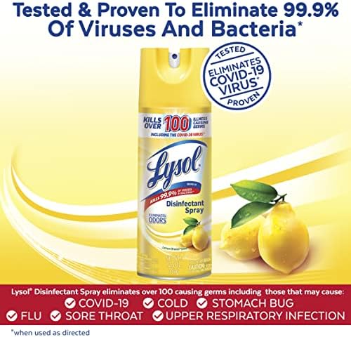 Lysol Disinfectant Spray Lemon Breeze 125oz 1