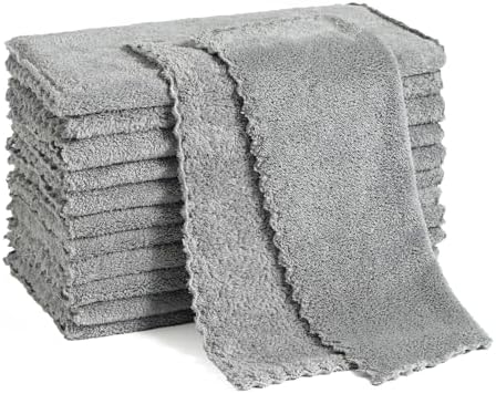 Neessno 12 Pack Microfiber Cleaning Cloths