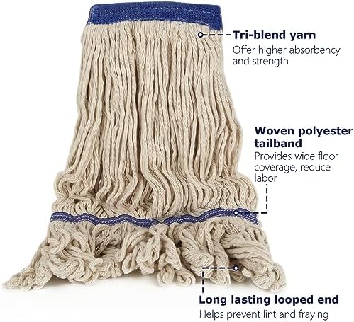 ZOFORTY 6Pc Loop-End Mop Head Refills