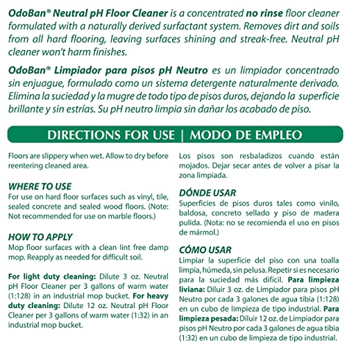 OdoBan Professional Series Neutral pH Floor Cleaner Concentrate 4 Gallon Set