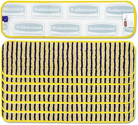 Rubbermaid Microfiber Scrubber Pad 18 Yellow 6Carton