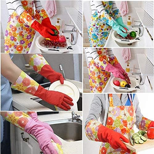 Aixingyun 3 Pair Dishwashing Rubber Gloves Non-Slip