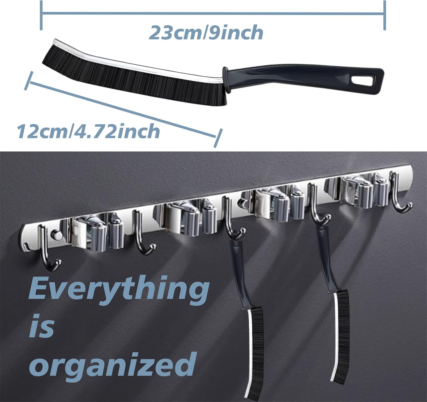 CUNGLIN Crevice Cleaning Brush Narrow Gap Tool for Bathroom Tile Radiator Window Sink and More